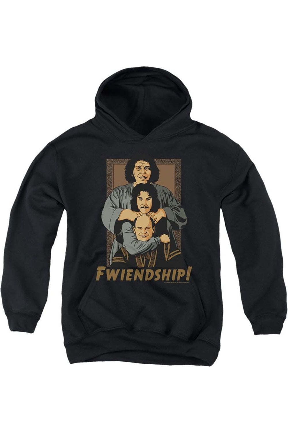 

Детская толстовка с капюшоном Princess Bride Fwiendship Gildan, черный