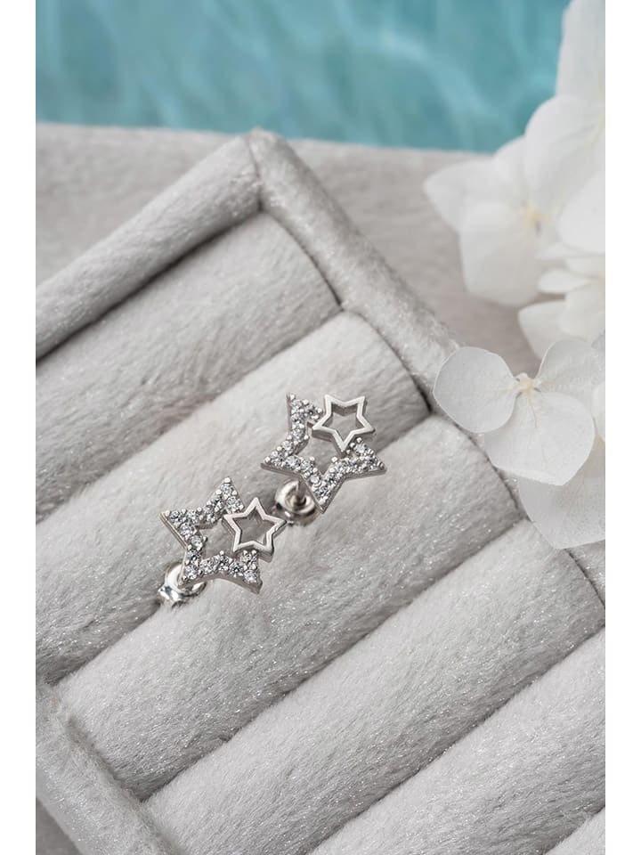 

Heliophilia Серебряные серьги-гвоздики с драгоценными камнями