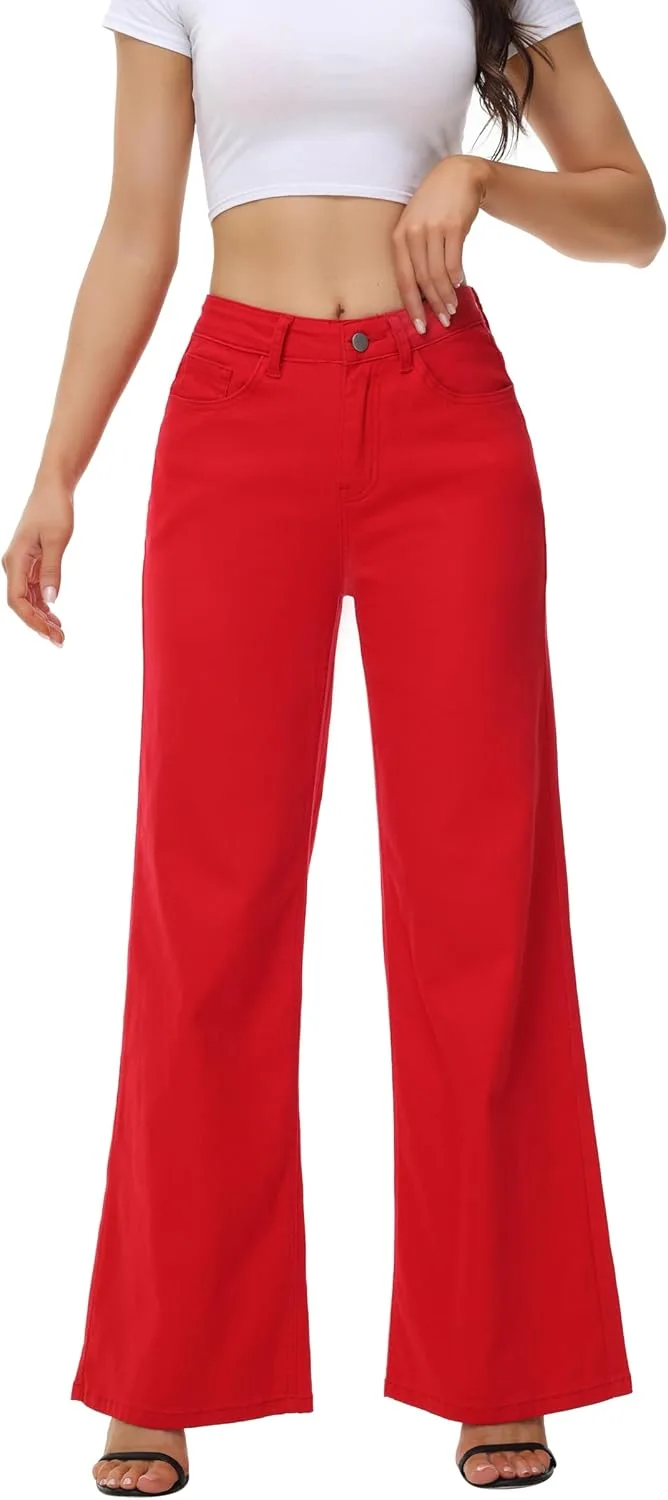 

Женские джинсы Wide Leg Casual Baggy High Waisted Stretch Y imoso