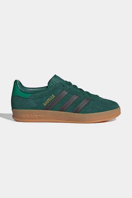 Кроссовки детские Gazelle Indoor Adidas Originals, зеленый