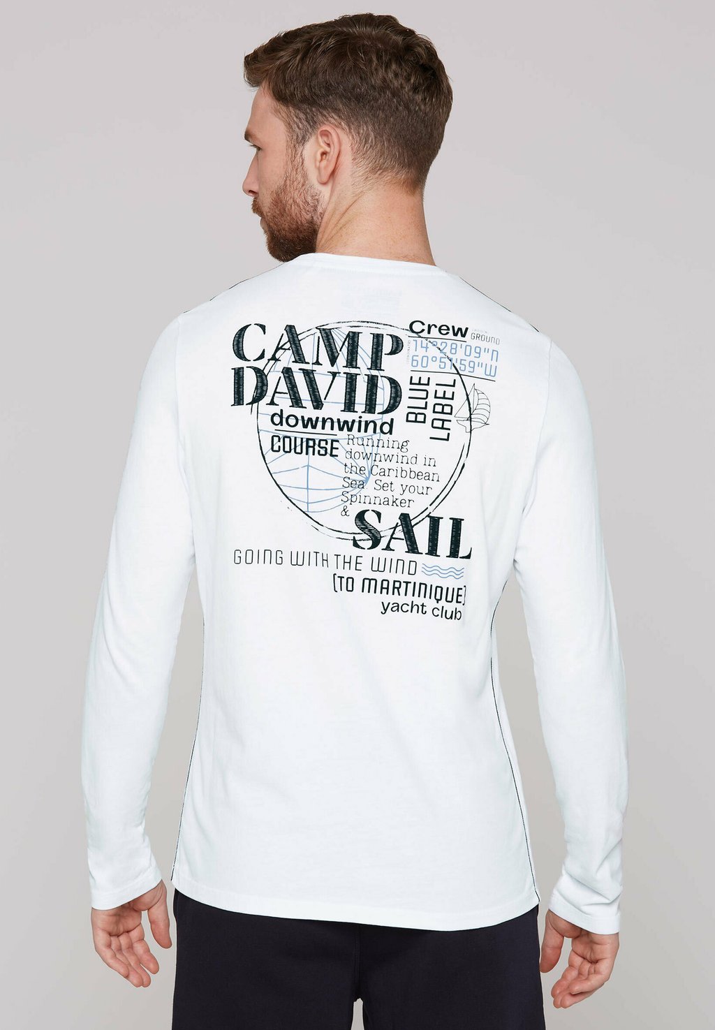 

Топ с длинными рукавами Camp David, белый