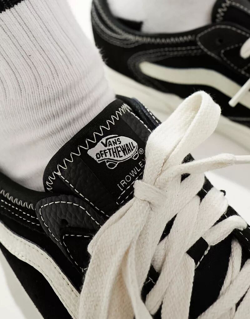 Черно-белые кроссовки Vans Rowley Classic — фото 4
