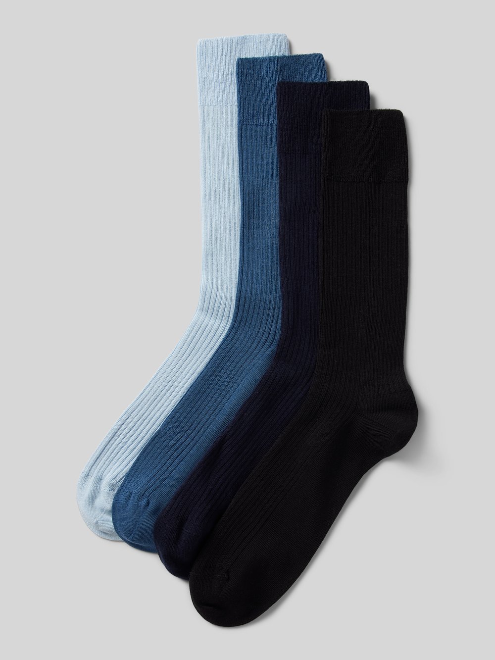 

Носки с фактурным рисунком, модель «Ribbed Just Blue», в упаковке 4 шт DillySocks, синий