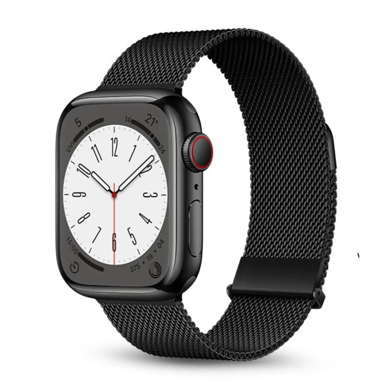 

Wepro Часы Strap Apple Compatibility Metal, Double Magnetic Buckle[Black]