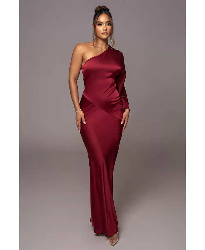 

Женское платье Femme Drape Maxi JLUXLABEL, красный