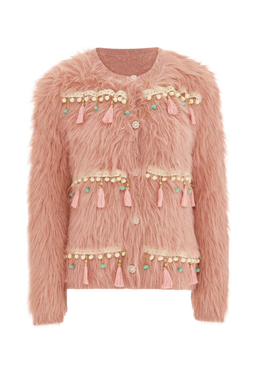 

Вязаный кардиган IZIA, цвет Rose/Pastel pink