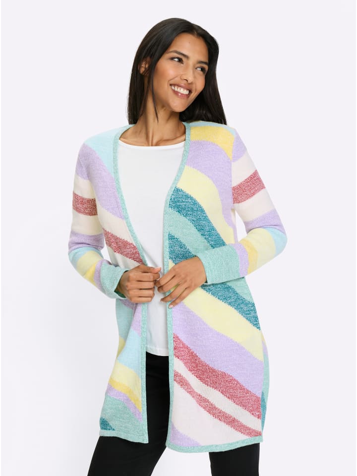 

Кардиган в сине-зелено-лавандовом узоре Sieh an!