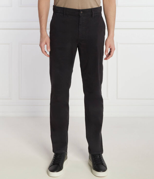 

Брюки-чиносы Boss Orange Tapered Fit с логотипом, черный