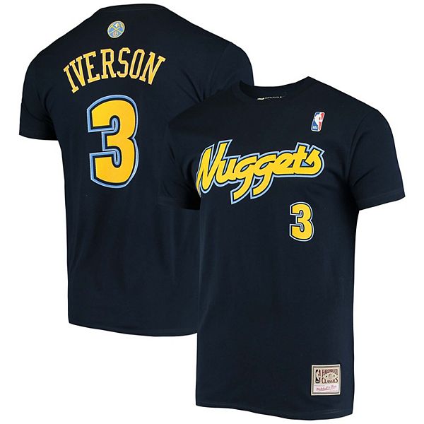 

Мужская футболка allen iverson denver nuggets hardwood classics с именем и номером Mitchell & Ness