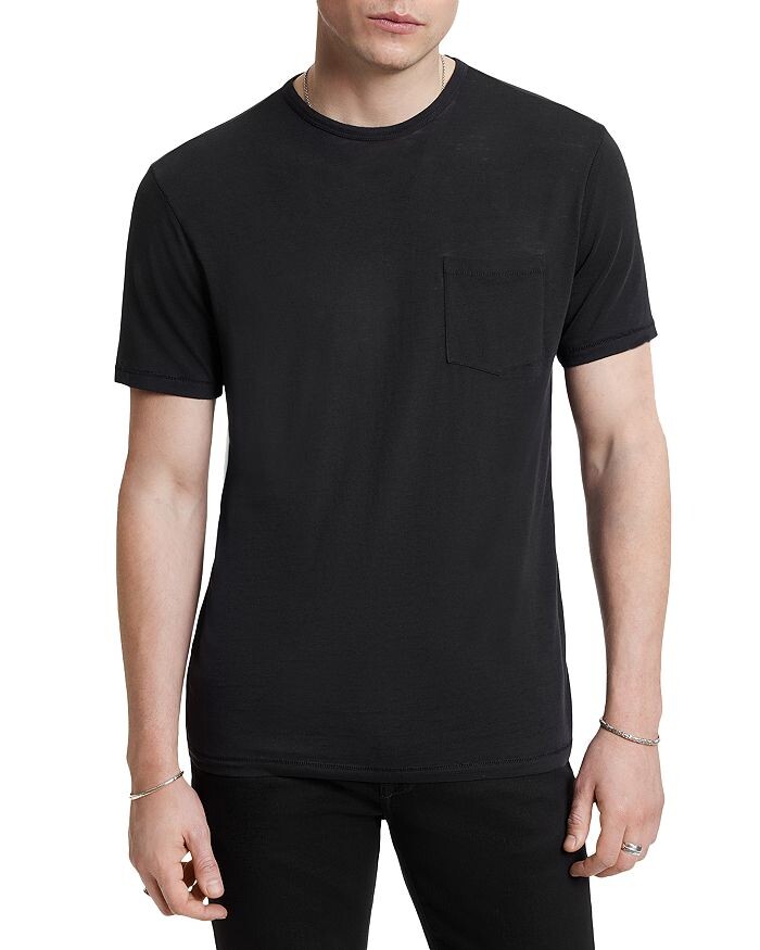 

Футболка с карманами John Varvatos Bond Burnout, черный