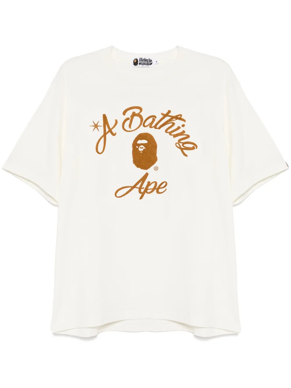 

Футболка с декоративной строчкой A BATHING APE, нейтральный