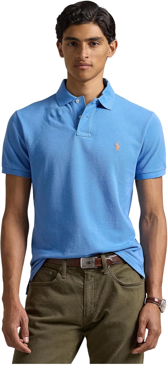 

POLO RALPH LAUREN Мужская короткая футболка Solid Mesh - Classic, Blue Orbit, Синий, POLO RALPH LAUREN Мужская короткая футболка Solid Mesh - Classic, Blue Orbit