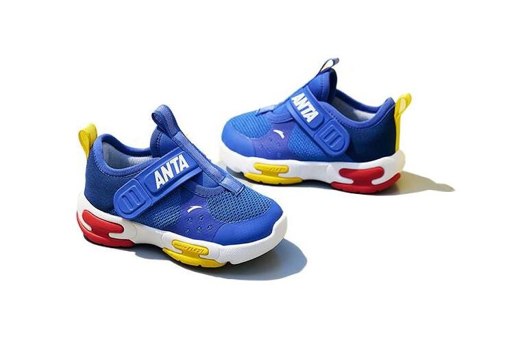 Кроссовки Anta kids Toddler Shoes TD Low-top Blue/yellow/red/white — фото 4