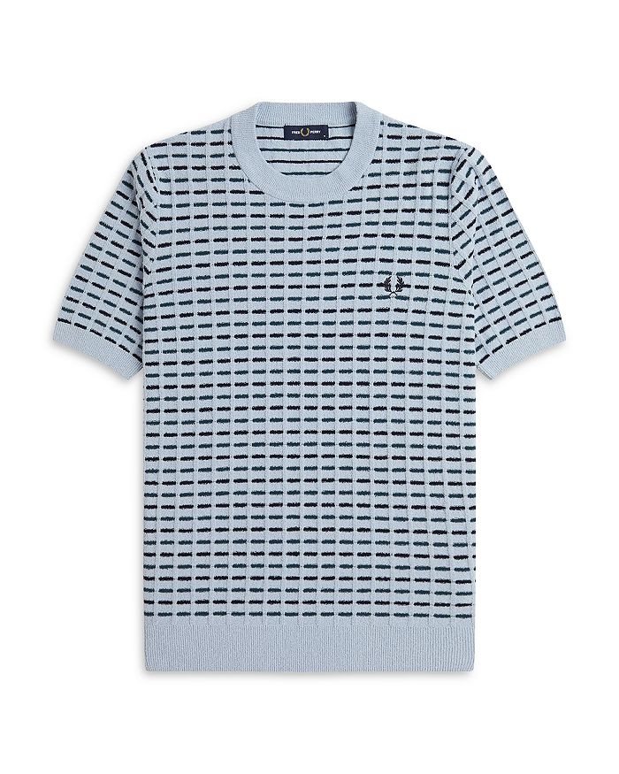 

Буклированная ребристая футболка Fred Perry, синий