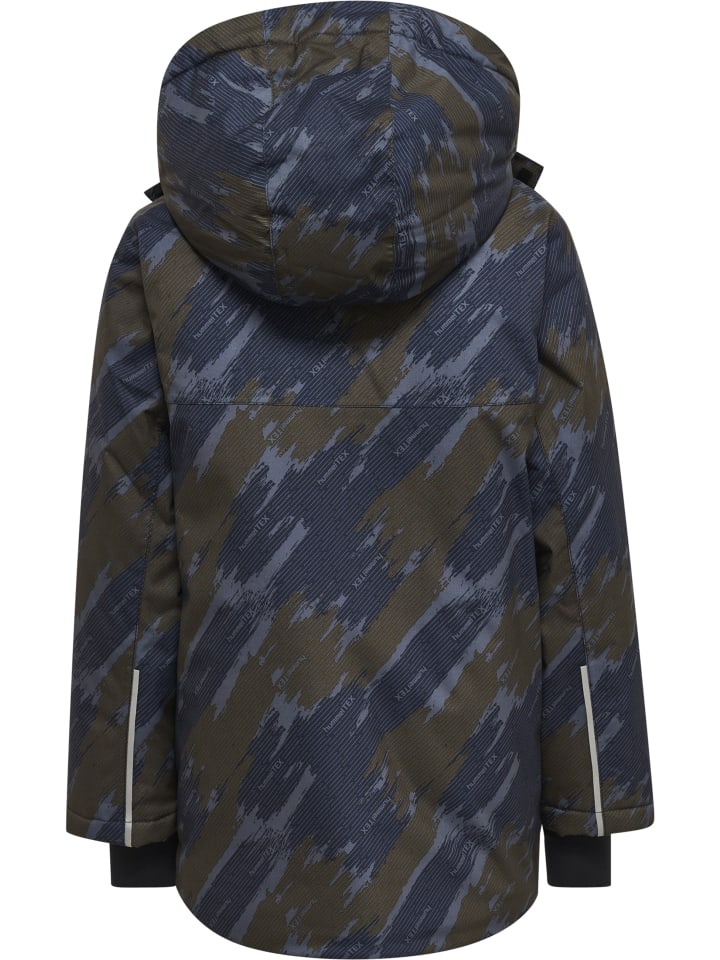 Hummel Куртка на молнии с отверстиями для больших пальцев, модель Hmllogan lifestyle для мальчиков, темно-оливковый цвет — фото 2