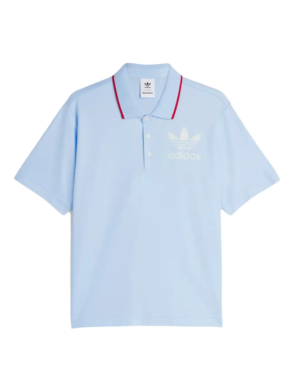 

Поло с короткими рукавами Wales Bonner "Glow Blue" Adidas, синий