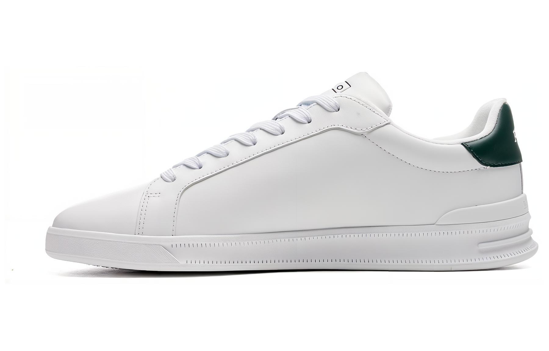 

Кроссовки на шнуровке с вышитым логотипом Polo Ralph Lauren, White