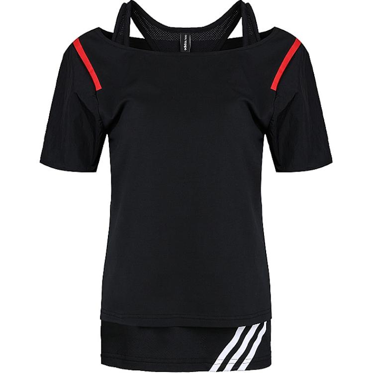 

Adidas Neo Футболка женская черная, Черный, Adidas Neo Футболка женская черная