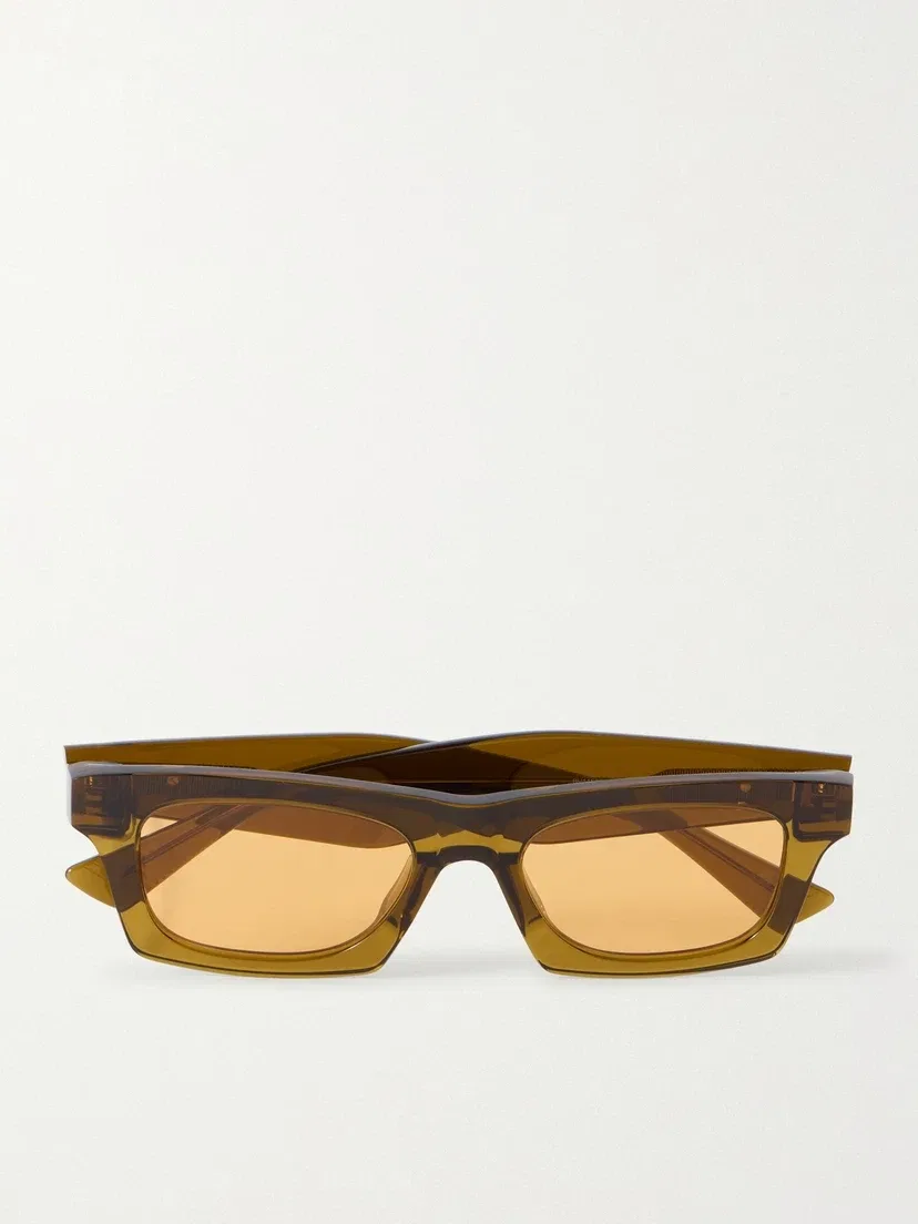 Квадратные солнцезащитные очки из ацетата Ribbon BOTTEGA VENETA EYEWEAR, коричневый