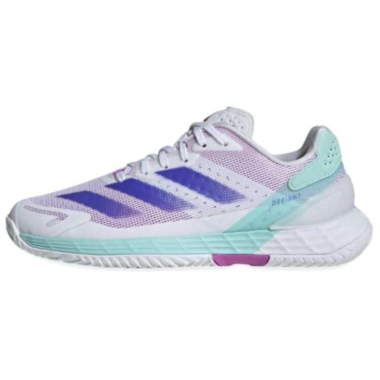 

Теннисные кроссовки DEFIANT SPEED 2 женские с низким верхом, белые/синие/зеленые Adidas
