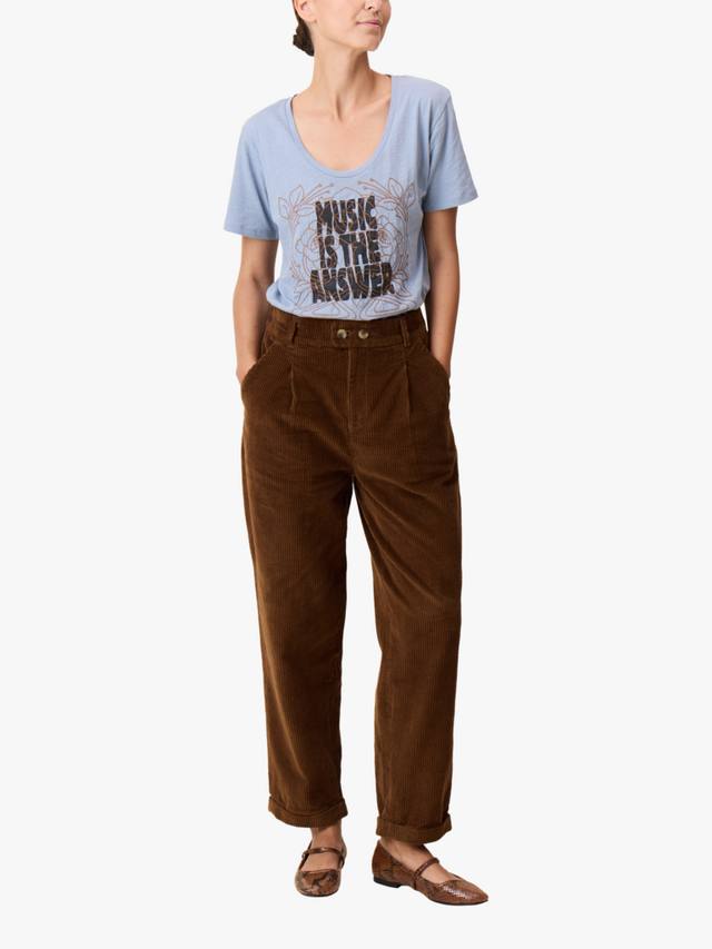 

Брюки из вельвета для выпускного Leon & Harper, Brown