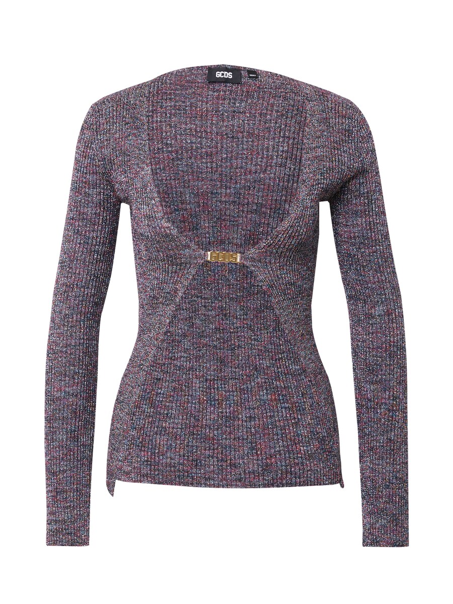 

Вязаный кардиган GCDS Knit Cardigan, цвет mottled purple