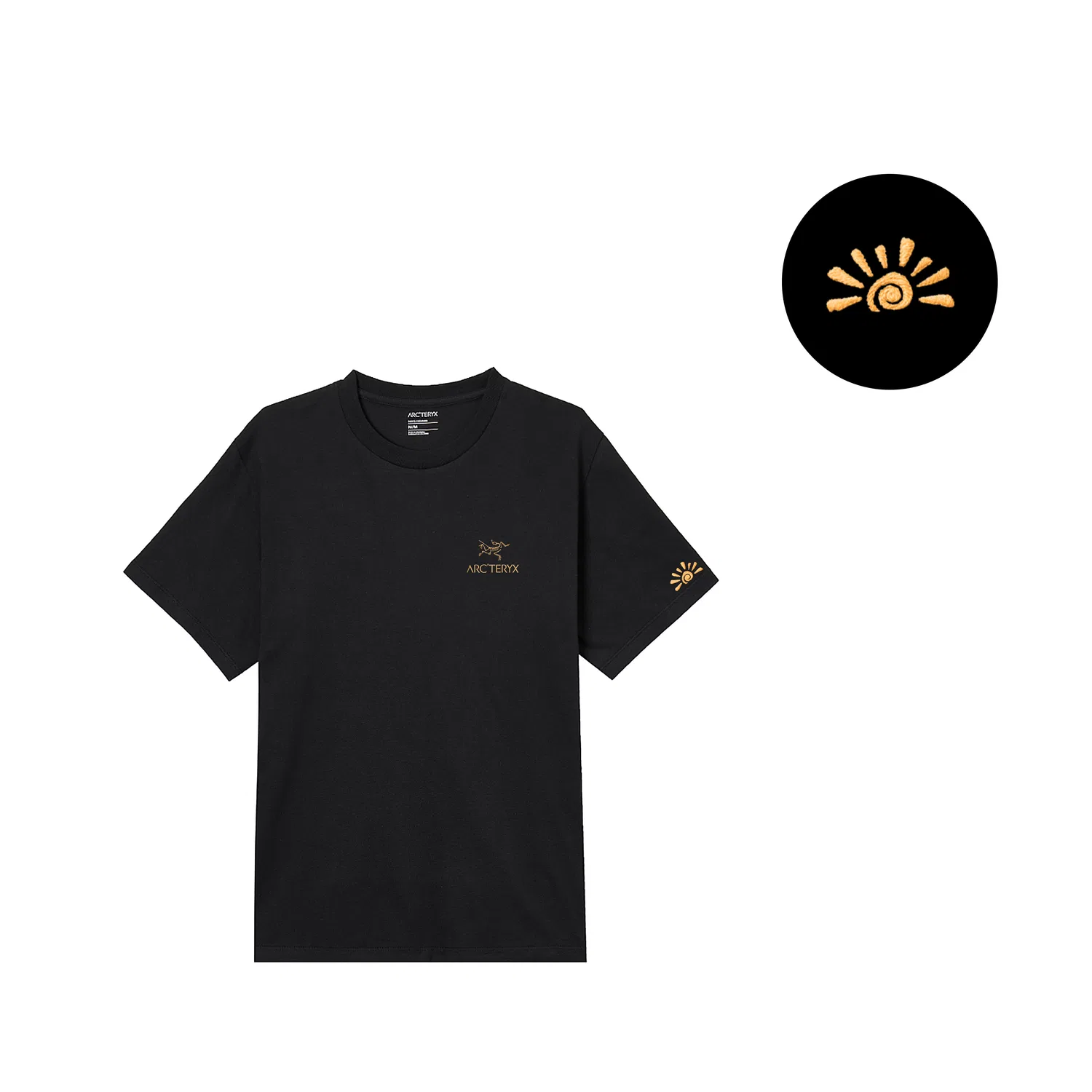 Футболка хлопковая свободного кроя Arcteryx KRAGG T Shirts черная — фото 4
