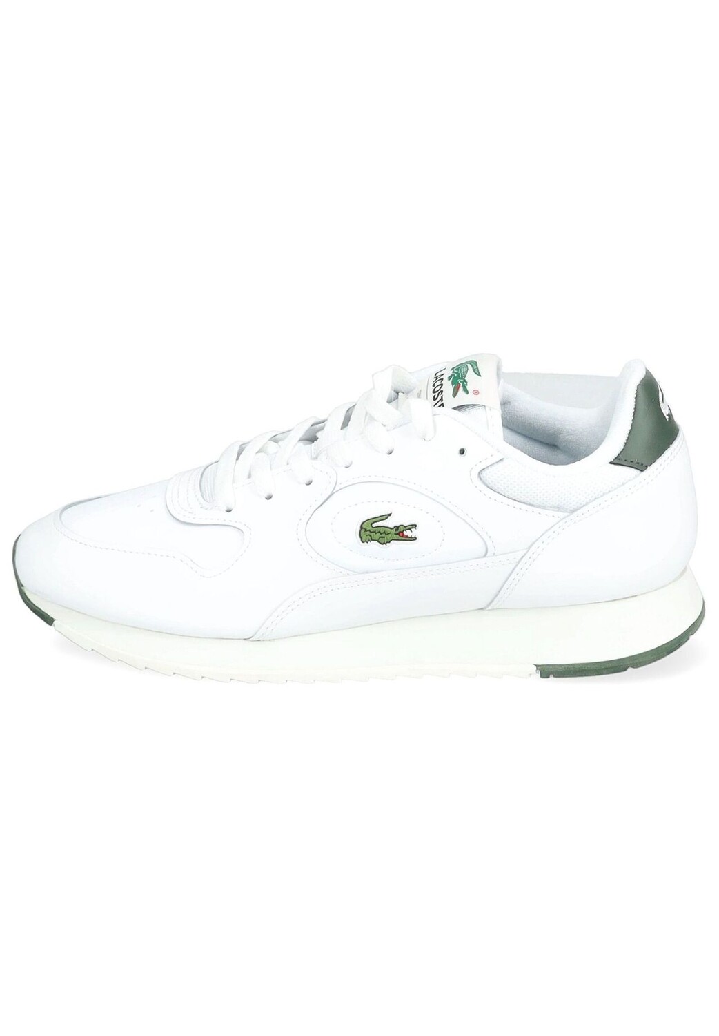 

Кроссовки из кожи/текстиля LACOSTE, цвет Weiß/Grün