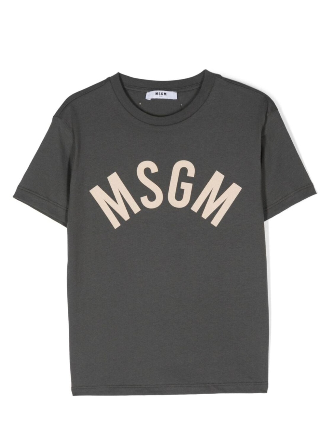 

MSGM Kids футболка с логотипом, серый