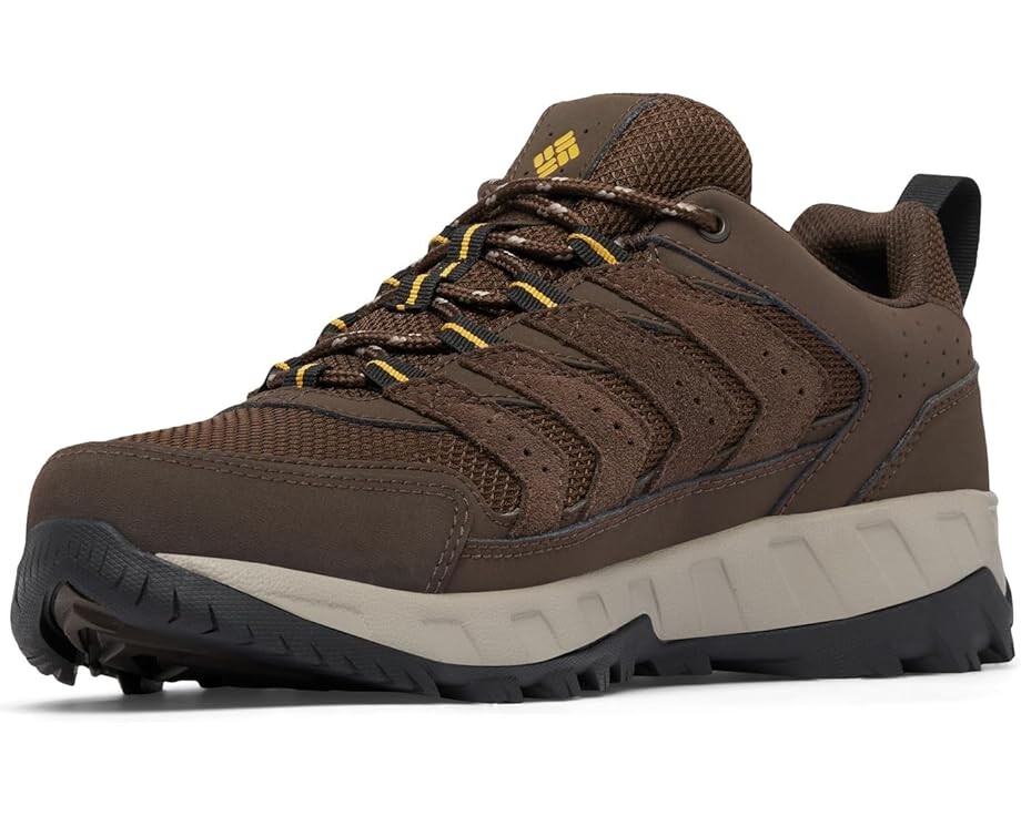 

Походная обувь Columbia Strata Trail Low Wp, цвет Cordovan/Golden Yellow