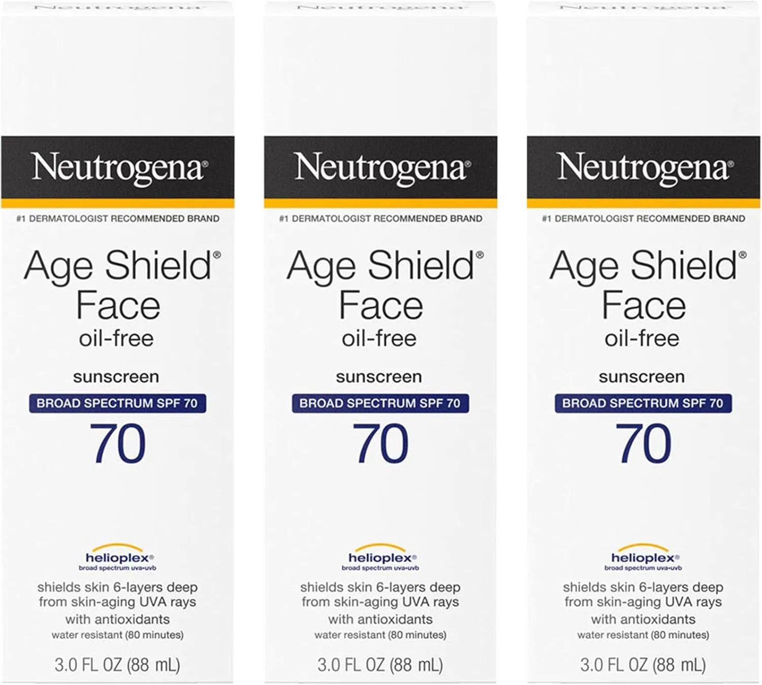 Солнцезащитный лосьон для лица Neutrogena Age Shield Anti-Oxidant SPF 70, 264 мл