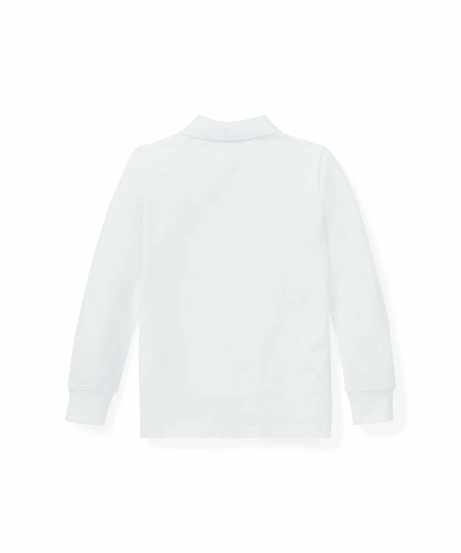 (Для мальчиков 2-7 лет) Хлопковая сетчатая рубашка-поло Polo Ralph Lauren, 100 White — фото 2