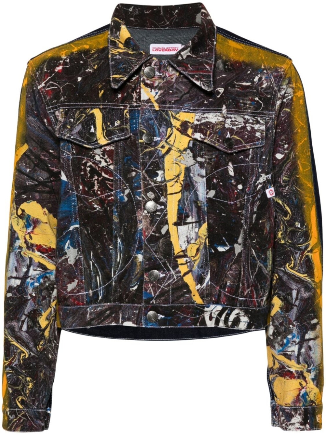 

Куртка из денима с росписью от Charles Jeffrey Loverboy, синий