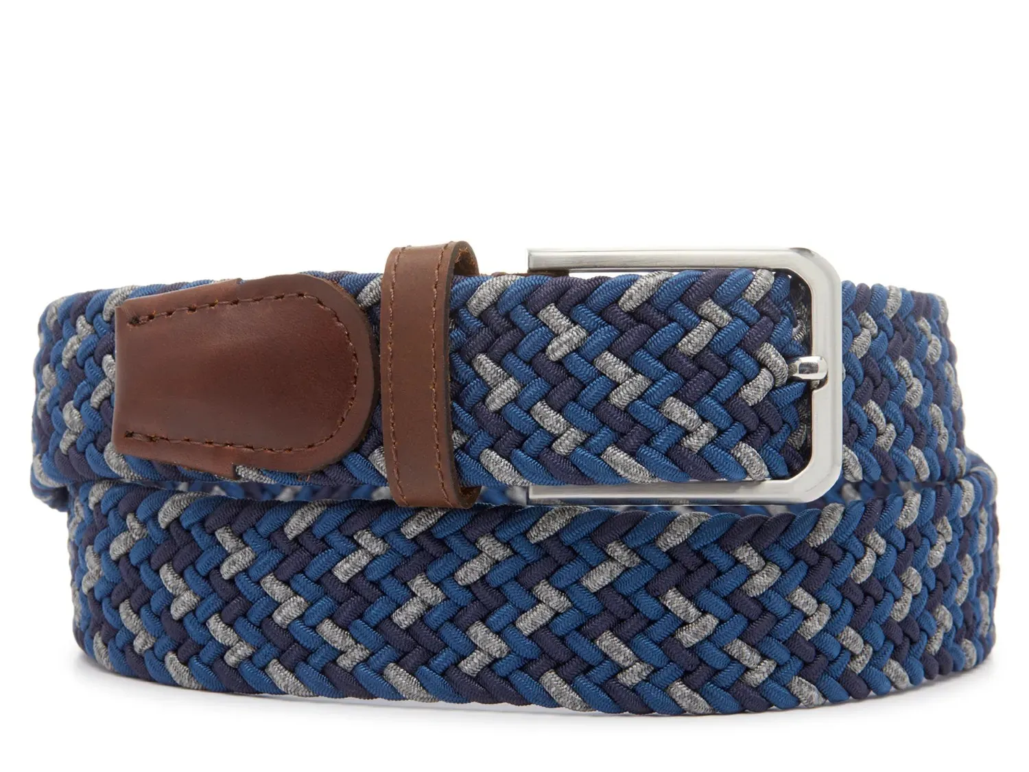 

Мужской ремень Florsheim Myles, синий/темно-синий/серый