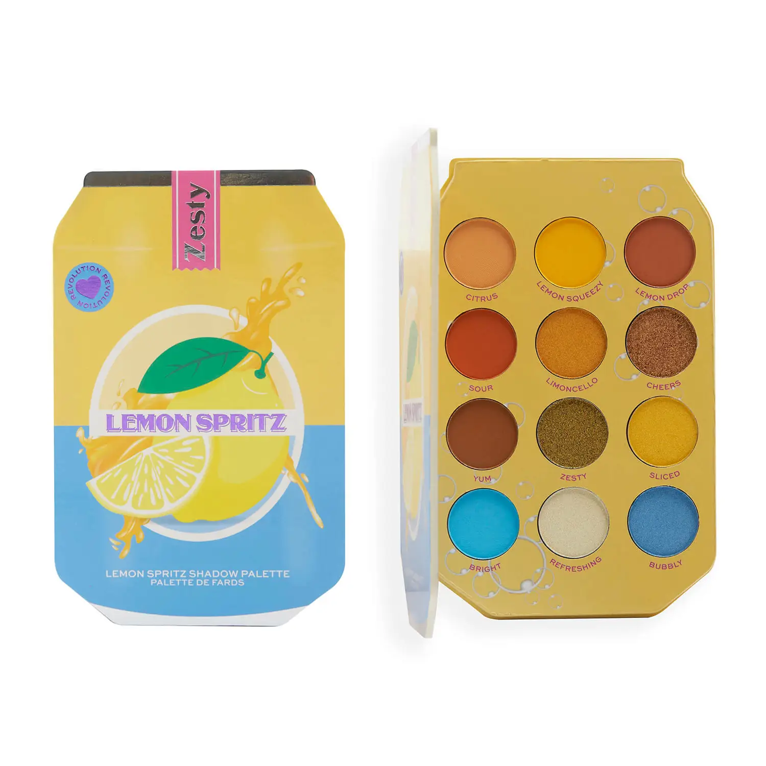 

Палетка теней I Heart Revolution Lemon Spritz Shadow Palette