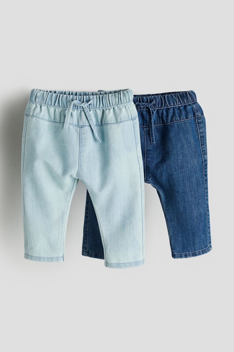 

Комплект из 2 зауженных джинсов H&M, синий