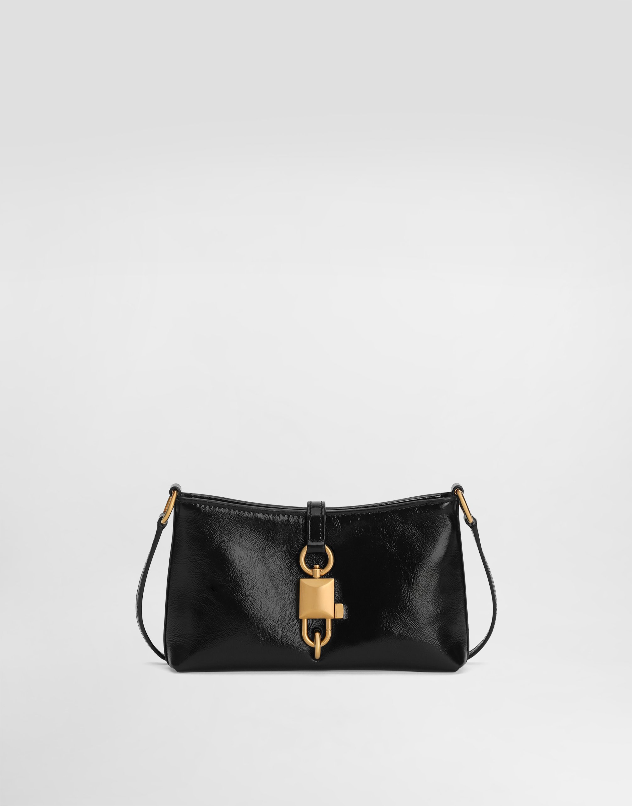 Сумка на плечо lock из телячьей кожи Dolce & Gabbana, черный
