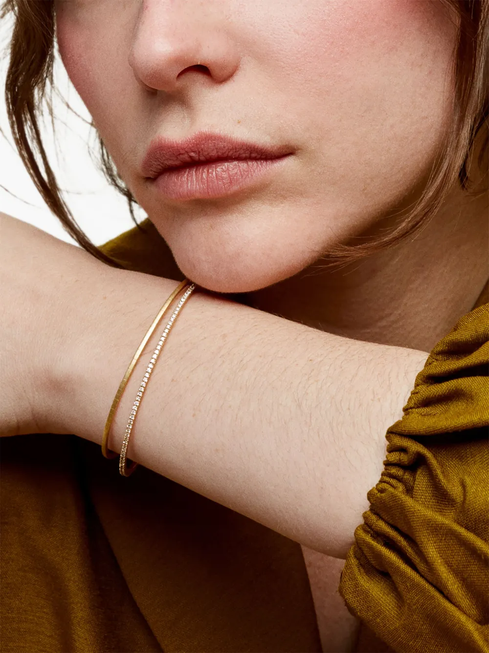 

Браслет Paula малый из желтого золота 18 карат We By Whitebird, золотистый