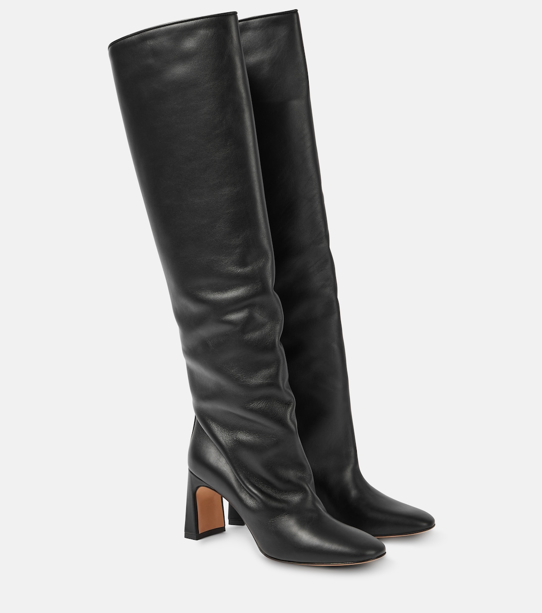 Сапоги Roberta из кожи до колена Souliers Martinez, черный