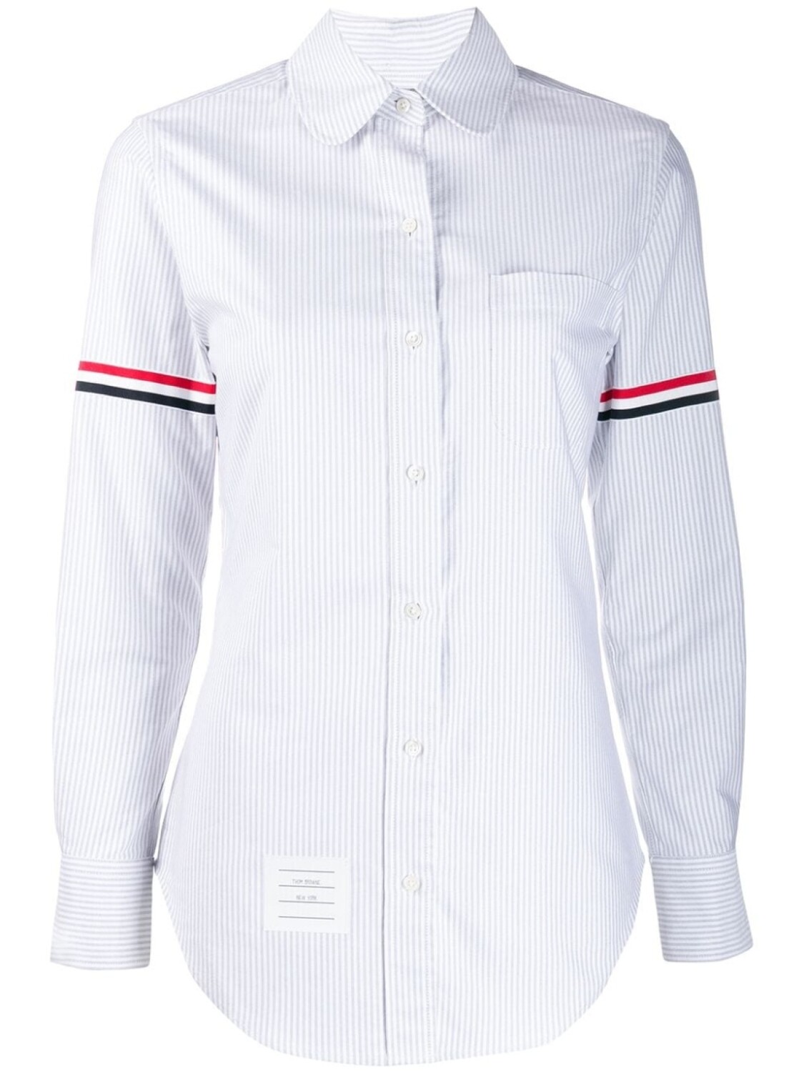 

Рубашка оксфорд в полоску University Stripe Thom Browne, серый