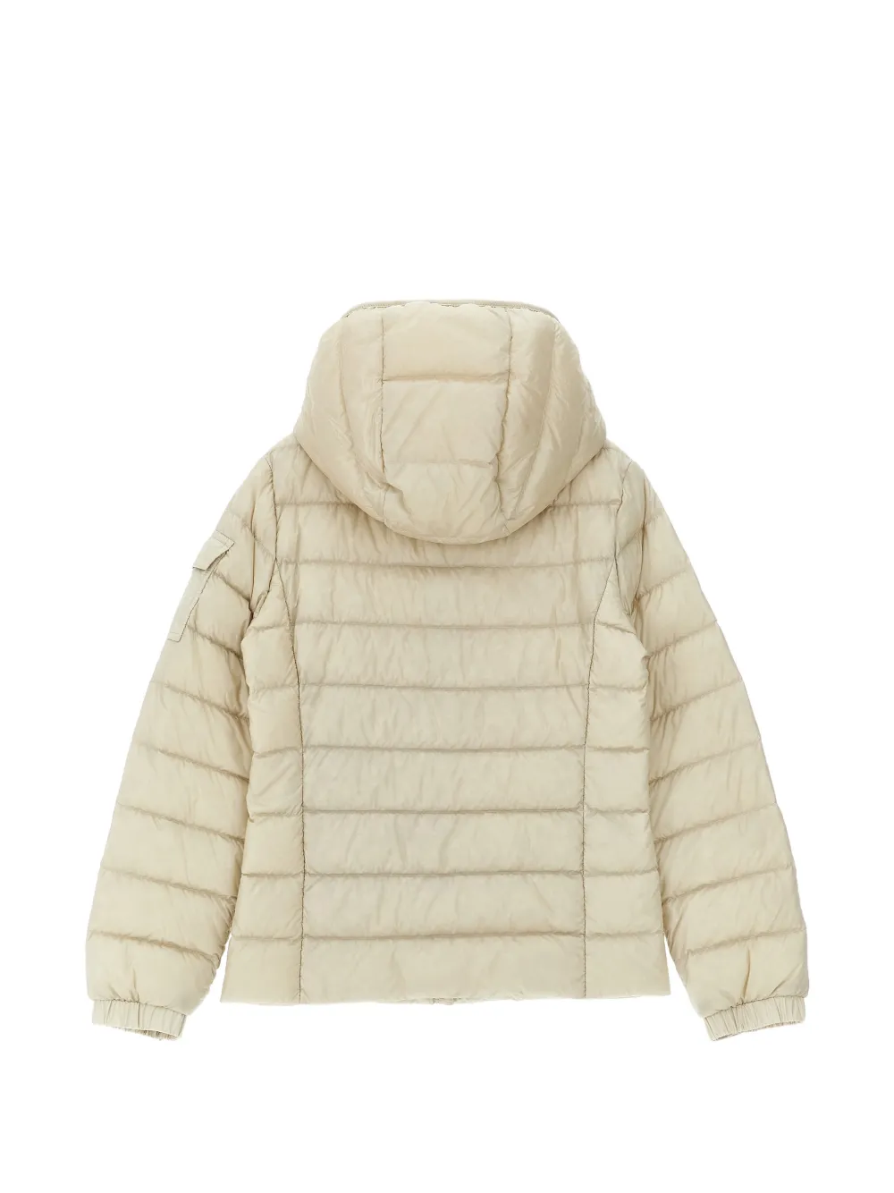 Стеганая пуховая куртка с капюшоном Moncler Enfant, нейтральный — фото 2