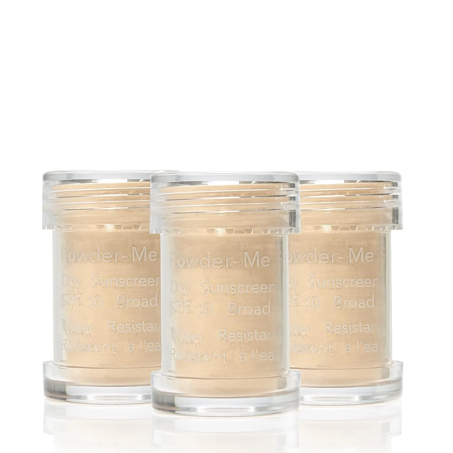 Jane Iredale Powder-Me SPF 30 Сухой солнцезащитный крем широкого спектра действия с кисточкой для лица, тела и кожи головы, многоразовый, веганский, не тестируется на животных, Golden