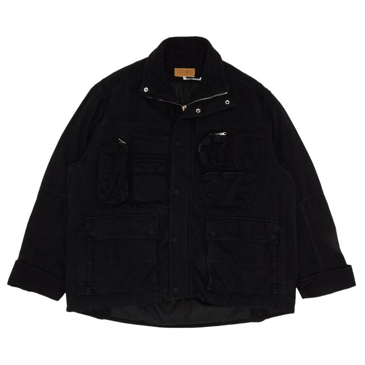 

Куртка MM6 Maison Margiela Oversized Denim Sports Jacket, черный