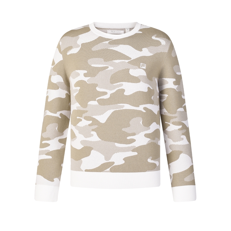 

Трикотажная мужская футболка FILA цвета нефритового белого