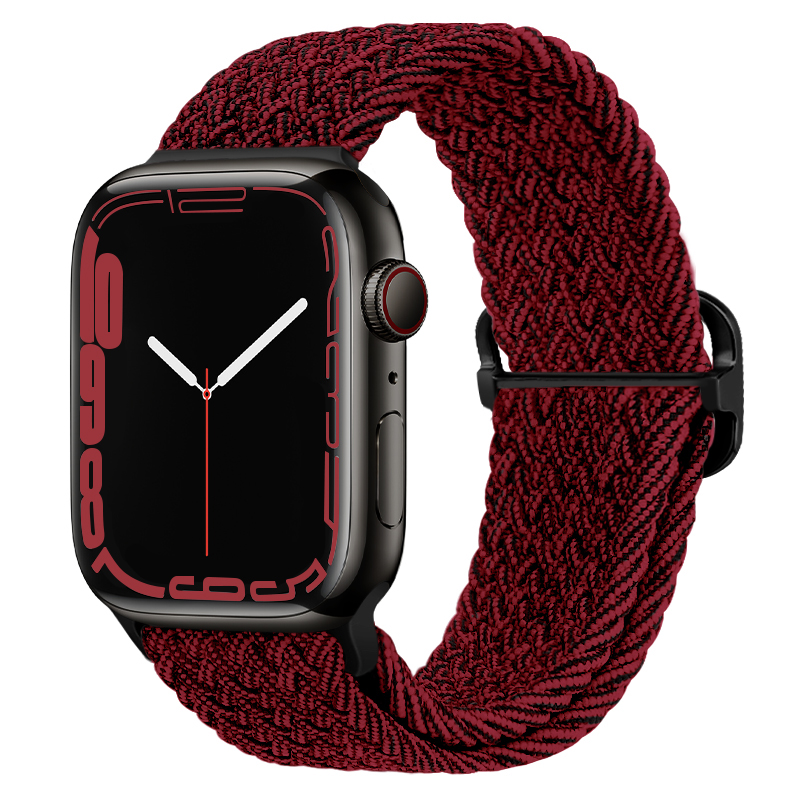 

Biaodaige Часы Strap All Compatibility Nylon Material 120 190mm, Black & Red