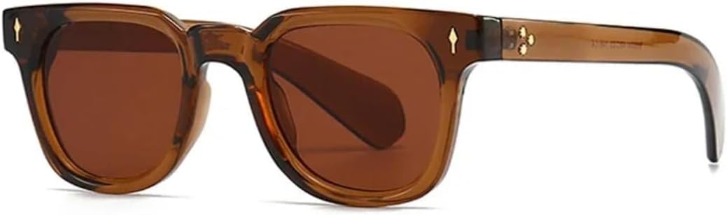 

Солнцезащитные очки с защитой UV400 | Маленькая оправа Rivets с градиентной расцветкой | для женщин и мужчин, для занятий спортом на открытом воздухе и вождения LXLHWN, Brown Brown