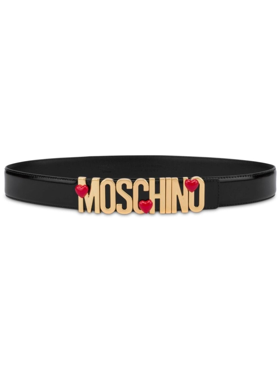 

Moschino ремень с логотипом, черный