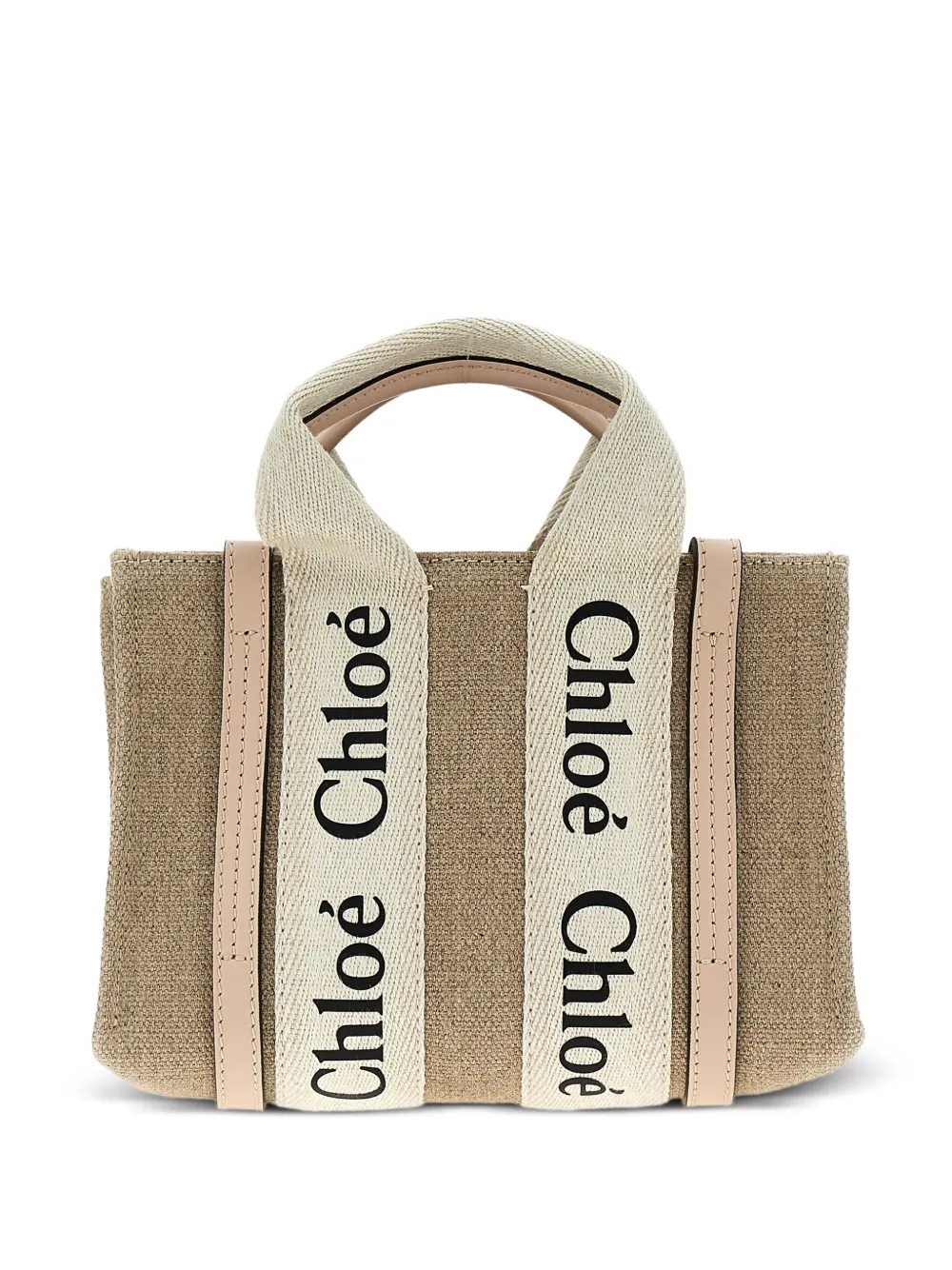 

Сумка-тоут Woody размера мини с логотипом CHLOÉ, розовый