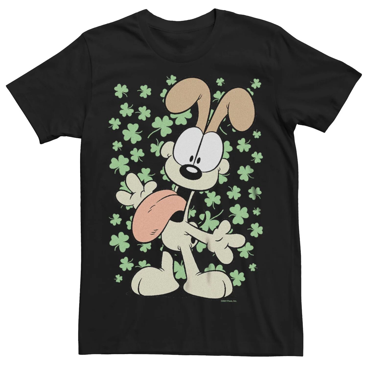 

Мужская футболка с рисунком Lucky Flower Odie Licensed Character