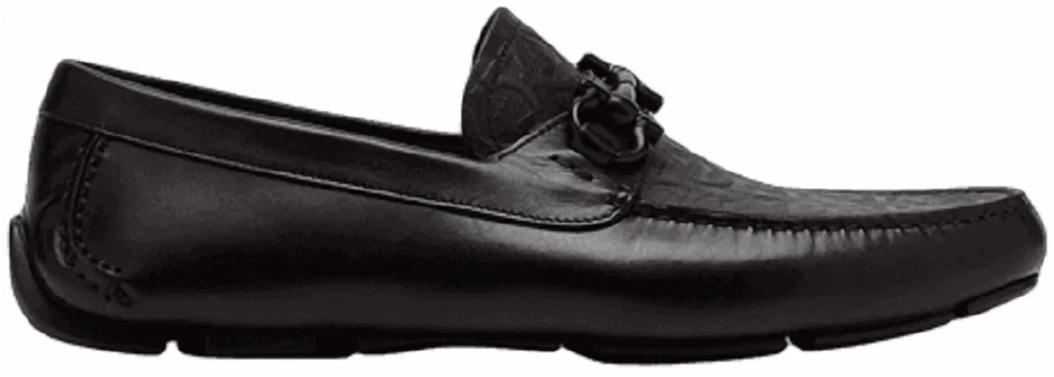 Salvatore Ferragamo Мужские мокасины Gancini для вождения, черные
